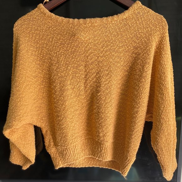 PACSUN L.A.HEARTS Yellow Oversized Sweater - Picture 4 of 5
